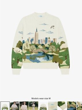 YITAI Central Park Embroidery Sweater M Unisex